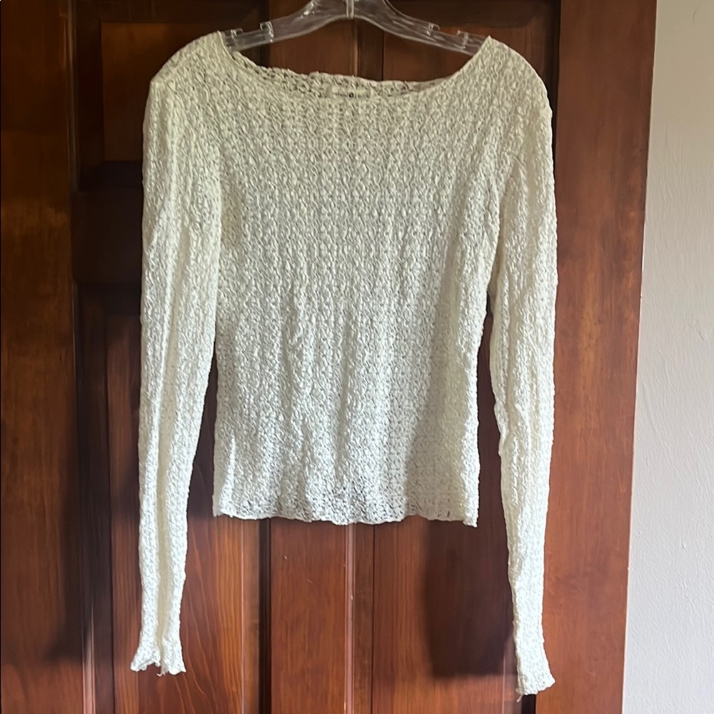 Natural Life Lace Long Sleeve Top
